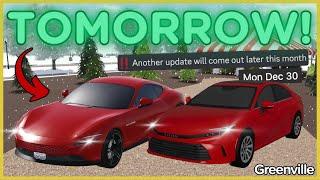 The Greenville NEW YEAR'S UPDATE Could Be TOMORROW! | Greenville Roblox Update