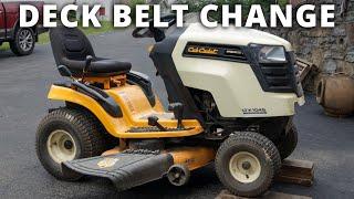 How to Replace Deck Belt - Cub Cadet LTX1045 Mower