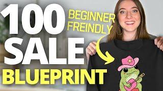 My (EASY) Method to Get Your FIRST 100 Print on Demand Sales on Etsy on Amazon Merch