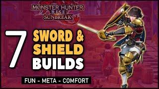 MHR: Sunbreak | Top Sword & Shield Builds | Fun - Meta - Comfort