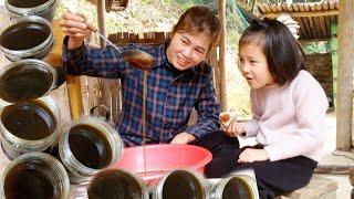 How to make 'molasses' the traditional way.Sương thảo nguyên