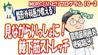 【見ながらトレーニング】 肩関節周囲炎硬縮期リハ②　棘下筋ストレッチ　MORCリハビリプログラム10-2