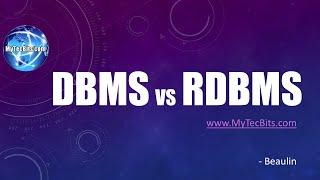 DBMS vs RDBMS. What is DBMS? What is RDBMS? | DB Basics #1