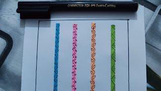 Easy Border Design#satisfying #creativeart #youtubeshorts Nabin's Creation