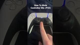 How To Mute PS5 Controller Mic #shorts