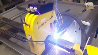 Oggie's Plasma-Plasma King CNC  test cutting using Plasma Cut 40