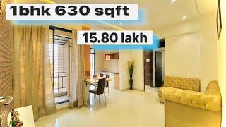 1bhk 630 sqft 15.80 lakh all inclusive3rd mumbaiper month 11k-12k emi || 95% loan