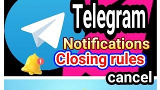 Telegram notification turn off | টেলিগ্রাম নোটিফিকেশন বন্ধ করার নিয়ম..!!!