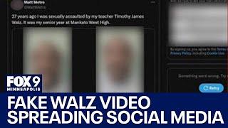 Video making allegations against Gov. Walz circulating on social media is fake, sources say