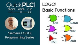 LOGO! Basic functions - AND OR NAND NOR XOR NOT & Edge | Siemens PLC Programming