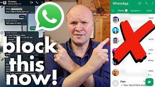 WhatsApp: STOP anyone ADDING YOU to a group!