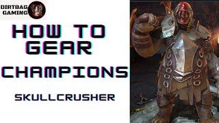 HOW TO GEAR SKULLCRUSHER | Clan Boss Build | Amazing Champ! | Raid Shadow Legends