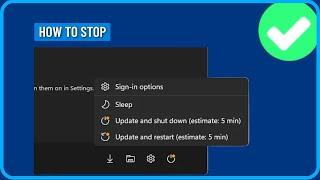 How to Stop Windows Update from Asking to Update and Restart or Update and Shut Down in Win 10/11