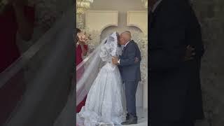 wedding video old man kissing