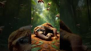 elephant rescue story don't miss it  #elephant #ai #shorts #tailtales