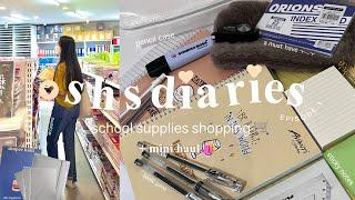 shs diaries  | school supplies shopping + haul | Philippines