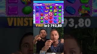 Vi träffar BIG WIN i Sweet Bonanza på Svenska online casino!!