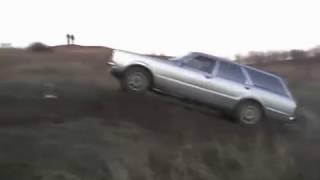 ford taunus jump on dirt форд таунус прыжок на трамплине на мотокросовой трассе1