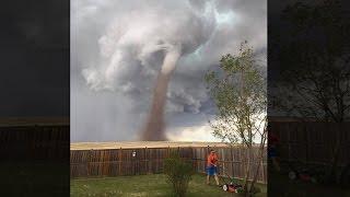 Man Who Mowed Lawn With Tornado In Background: 'I Just Kept My Eye On It'