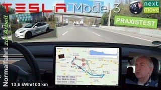 Tesla Model 3: Normalfahrt zur Arbeit (30km) im Praxistest | nextmove