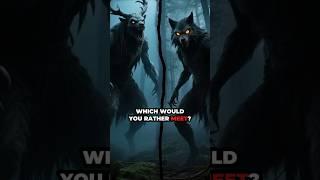 Wendigo vs Skinwalker, Which is Worse? #horrorshorts #terrifyingtales #horrorstories