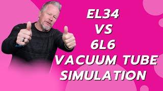 EL34 vs 6L6 Vacuum Tube Simulation MicroCap Tutorial #electrontube