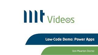 Low-Code Demo: Power Apps | MT