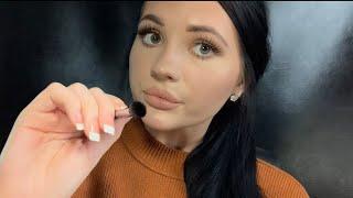 ASMR| FAINT WHISPER RAMBLE (FACE BRUSHING & PERSONAL ATTENTION)