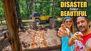 Creating Our New Path at the Off Grid TINY HOUSE - DIY BUILD