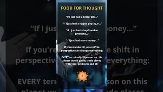 Food for Thought: Stop Chasing - Start Realizing  #inspiration #gratitude #life