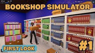 Running a Bookstore in the Heart of Paris! - Bookshop Simulator - First Look