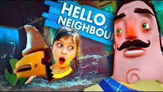 ПРИВЕТ СОСЕД завёл еще АКУЛУ в НОВОМ ДОМЕ! Питомец Hello Neighbor Mod Валеришка Для детей children