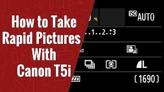 How to Take Rapid Pictures on Sports Mode With Canon T5i #rapid #picture