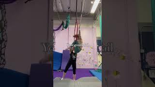 Finally getting penny drop!!! #aerial #aerialhoop #aeriallyra #lyra #lyrahoop #aerialarts #shorts