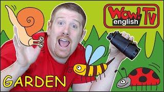 Garden Animals |  Stories for Kids from Steve and Maggie | Learn ESL Story Wow English TV