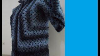 Жакет "Бабушкин квадрат" из букле 1часть. Boucle jacket 1 part. (В №37)