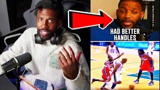 Kyrie Irving REACTS To Tracy McGrady Comparing Kyrie's Basketball Handles To Jamaal Tinsley!