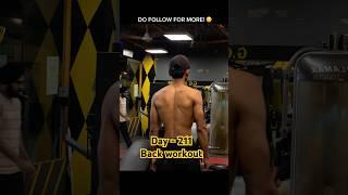 Day-211 back workout (365/211)#fitness#motivation#love#vlog#discipline#gymexercise#workout#subscribe