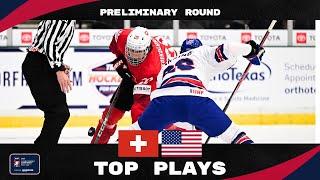 SWITZERLAND vs USA | TOP 5 PLAYS | #U18MensWorlds 2025