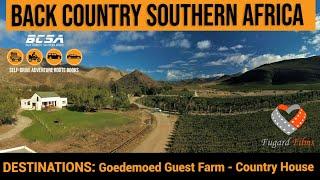 Back Country Southern Africa - DESTINATIONS: Goedemoed Farmstyle Guesthouse, Montagu, South Africa