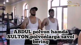 URGUTLIK ABDUL POLVON HAMDA SULTON POLVONLARGA SAVOL BERING.