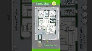 40*55 House Design Tour | 2BHK Plan + Car Parking| #HousePlan #HomeDesign #housedesign