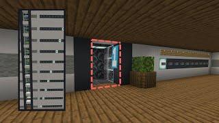 Minecraft bedrock 1.20 -  FAST and REALISTIC multi floor elevator - tutorial