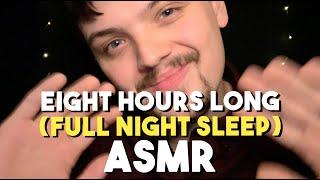 ASMR | 8 Hour FULL NIGHT SLEEP with Soft Morning Wake-Up (Long Nap ASMR)