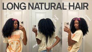 How To Grow Long Natural Hair Fast - Getting Past Bra Strap Length !