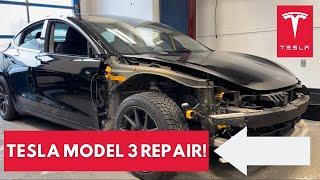 Tesla Model 3 Collision Repair Process!