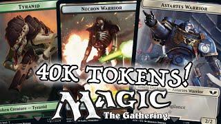 Die Spielsteine der Warhammer 40k Commander Decks - Magic: The Gathering