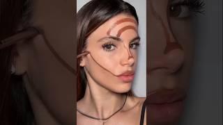 full face contour hack  would you try this hack  #explore #hack #makeuptips #youtube #shorts #fyp