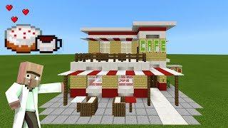 Minecraft Tutorial: How To Make A Cafe "2019 City Tutorial"