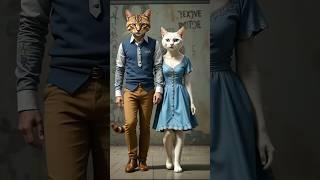 Jealous Cat Reacts to His Friend Getting Attention #cat #shorts